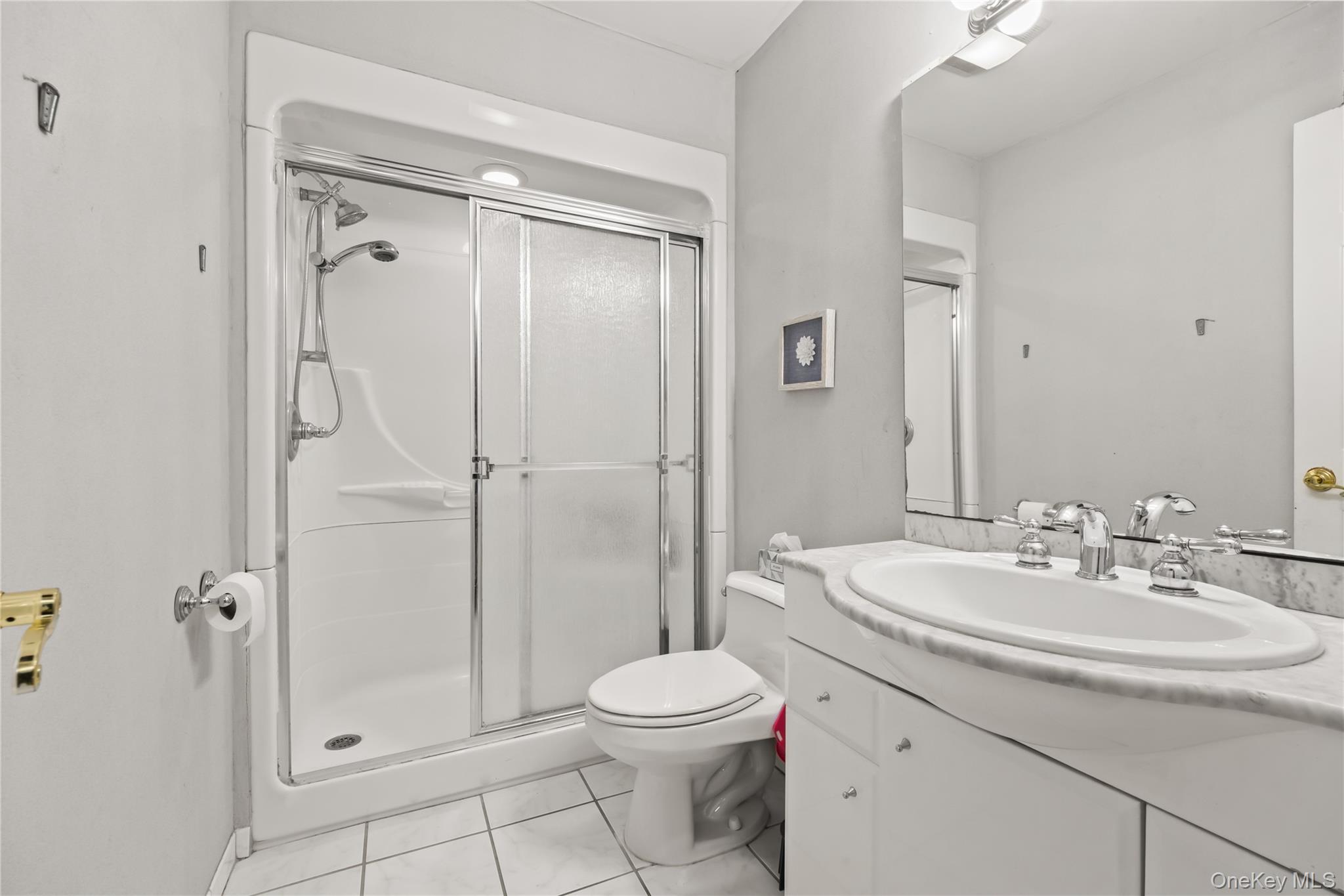 11 Castle Drive Chestnut Ridge, NY 10977 - Photo 21 of 34 a bathroom with a sink a toilet and shower