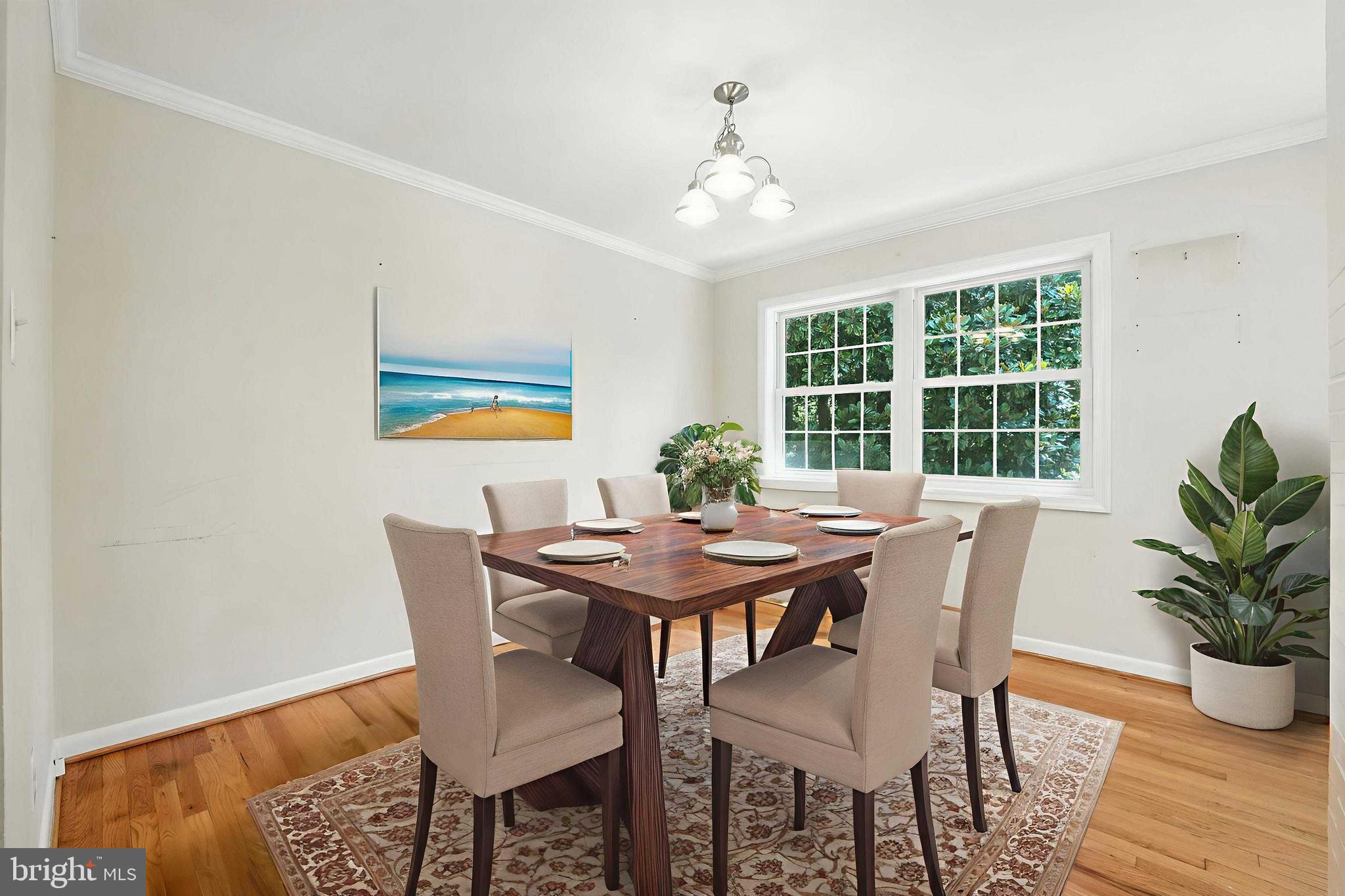 5206 Easton Drive Springfield, VA 22151 - Photo 6 of 39 a view of a dining room with furniture and wooden floor