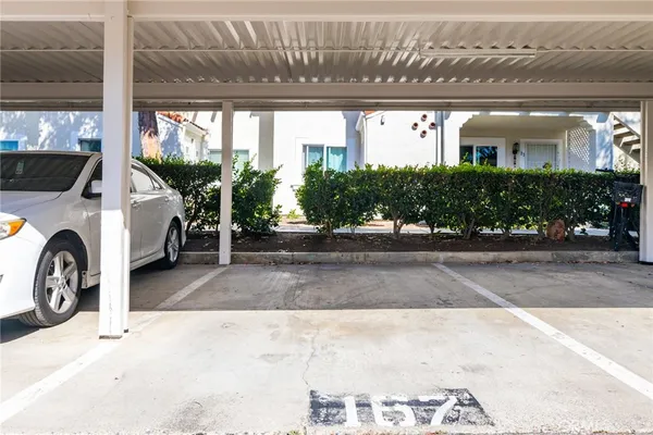 a car parked in front of a building