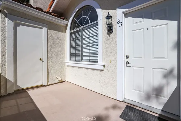 a view of front door