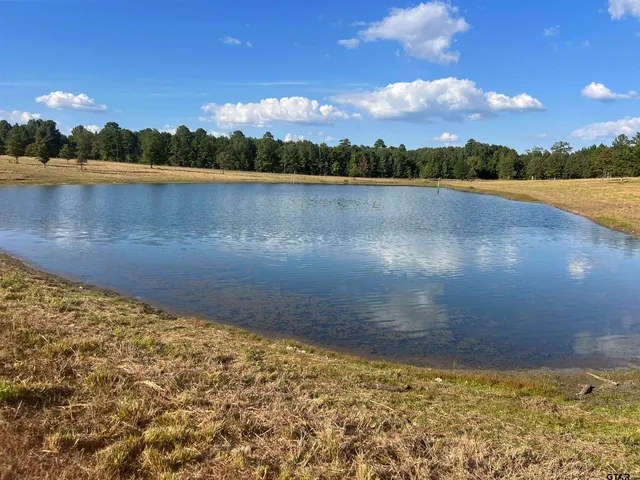 a view of a lake with outside space
