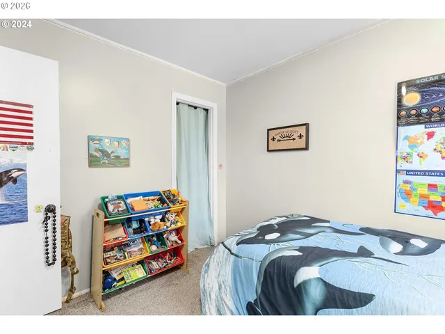 a room with furniture and a gate