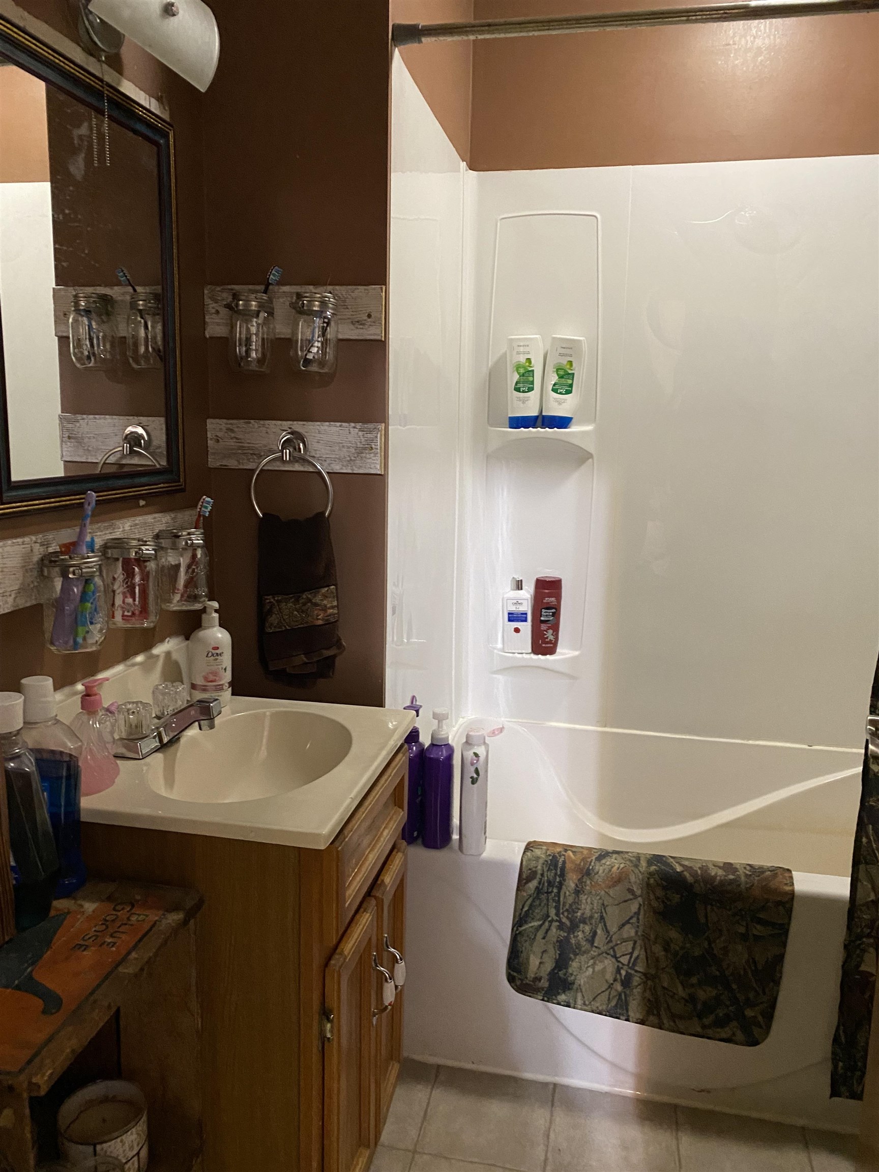 13448 Wacker Road Savanna, IL 61074 - Photo 5 of 11 a bathroom with a sink and a mirror