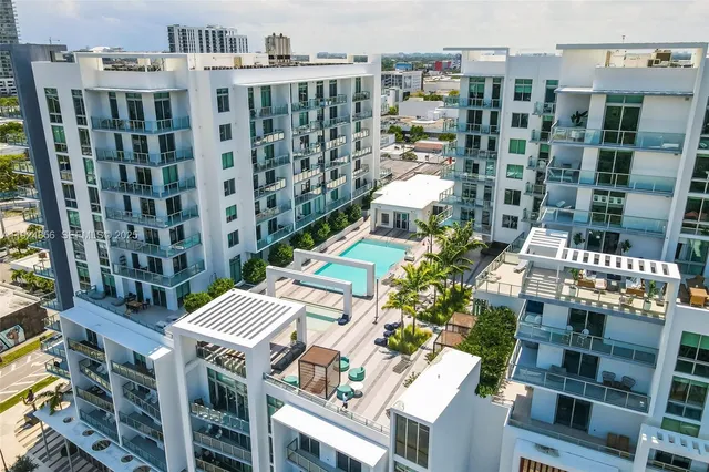 a view of building with yard