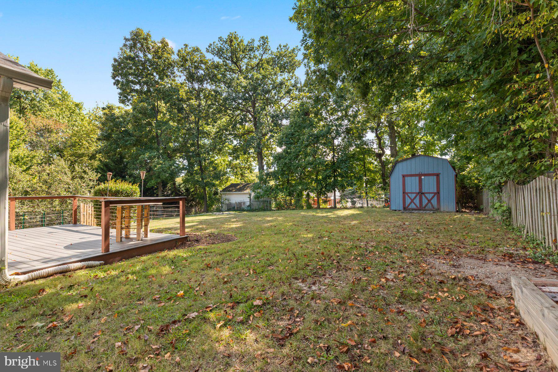 2516 Jennings Road Silver Spring, MD 20902 - Photo 30 of 33 Lovely backyard with deck and storage shed