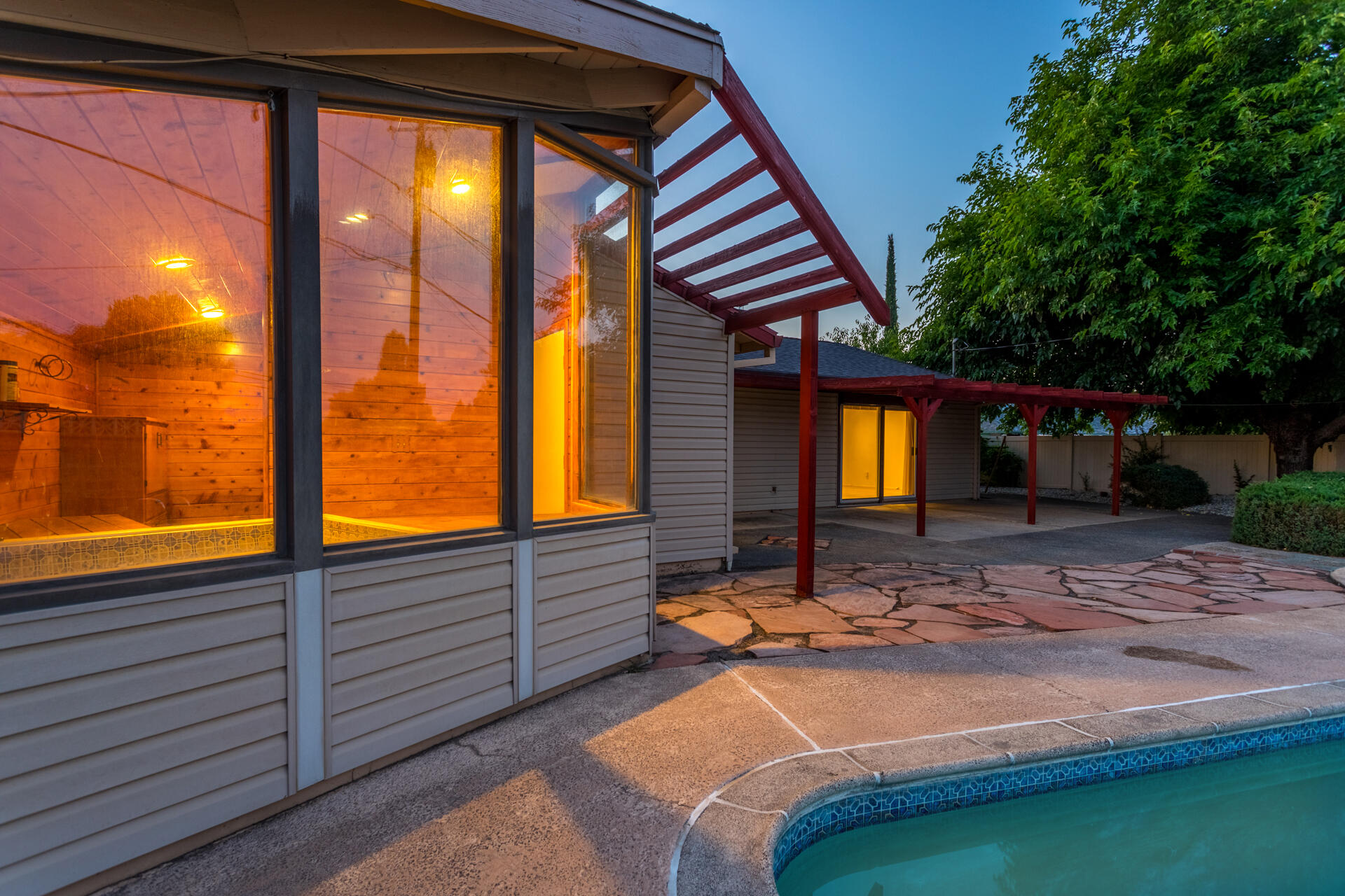 4125 Oro Street Redding, CA 96001 - Photo 42 of 52 Twilight Hot tub