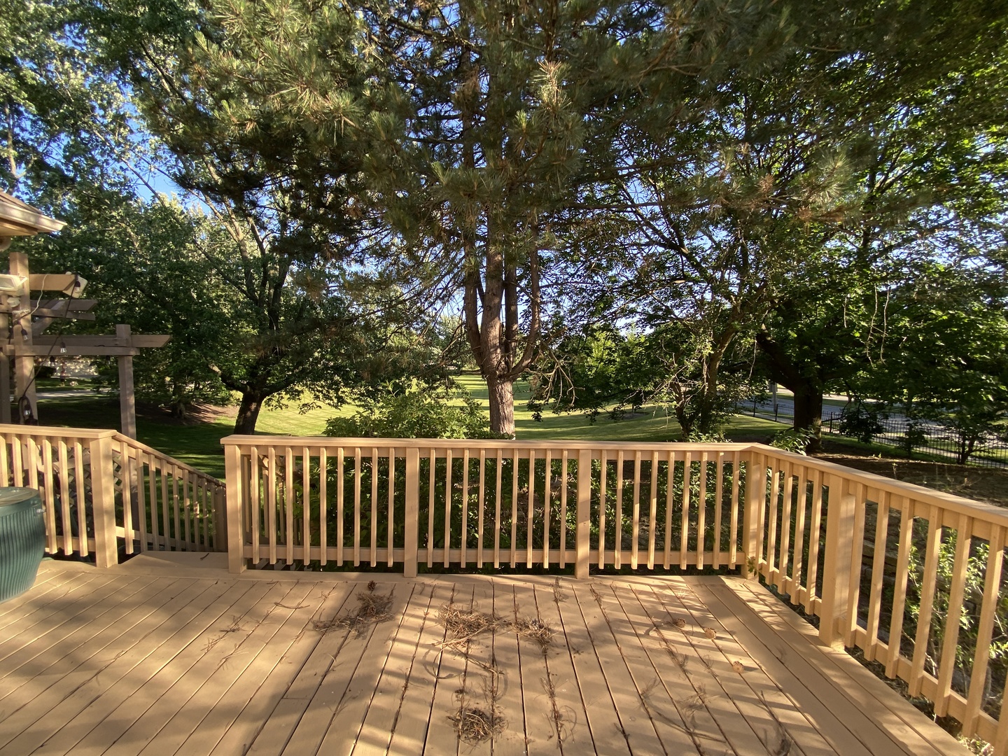 817 Turnbridge Circle Naperville, IL 60540 - Photo 42 of 42 a view of deck and trees with wooden fence