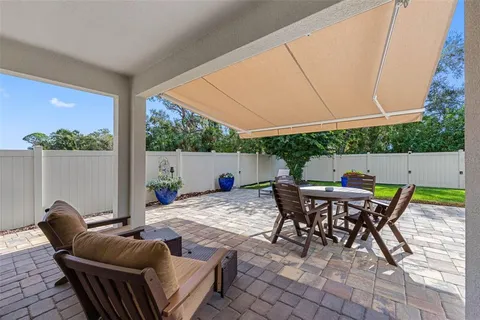 a house view with a garden space