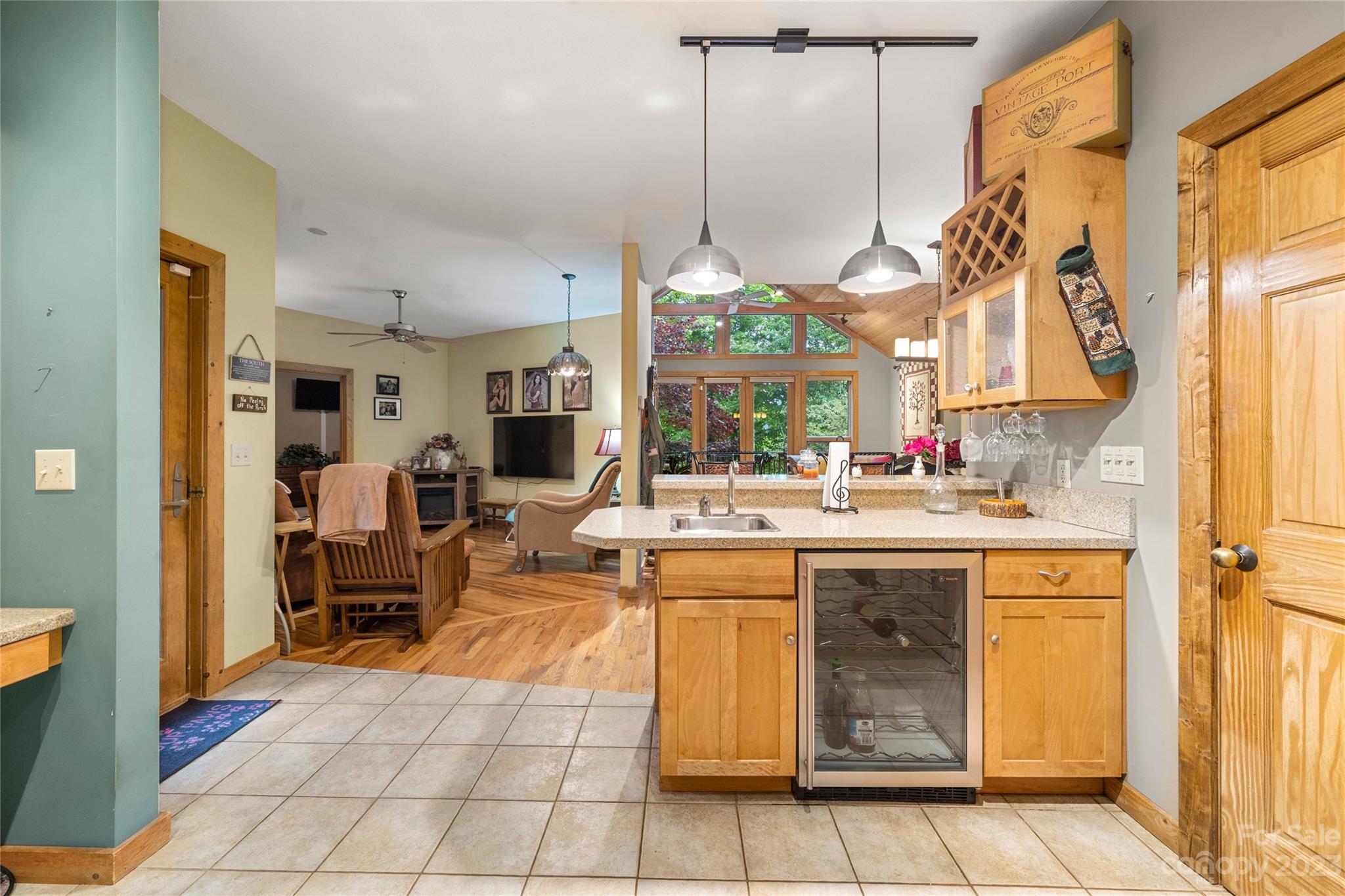 193 Eagle Ridge Clyde, NC 28721 - Photo 12 of 48 a view of kitchen with kitchen island granite countertop lots of counter top space