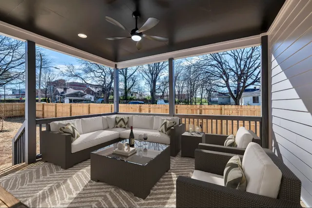 a view of a house with a balcony