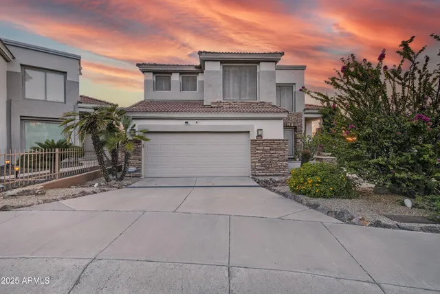 a front view of a house with entryway