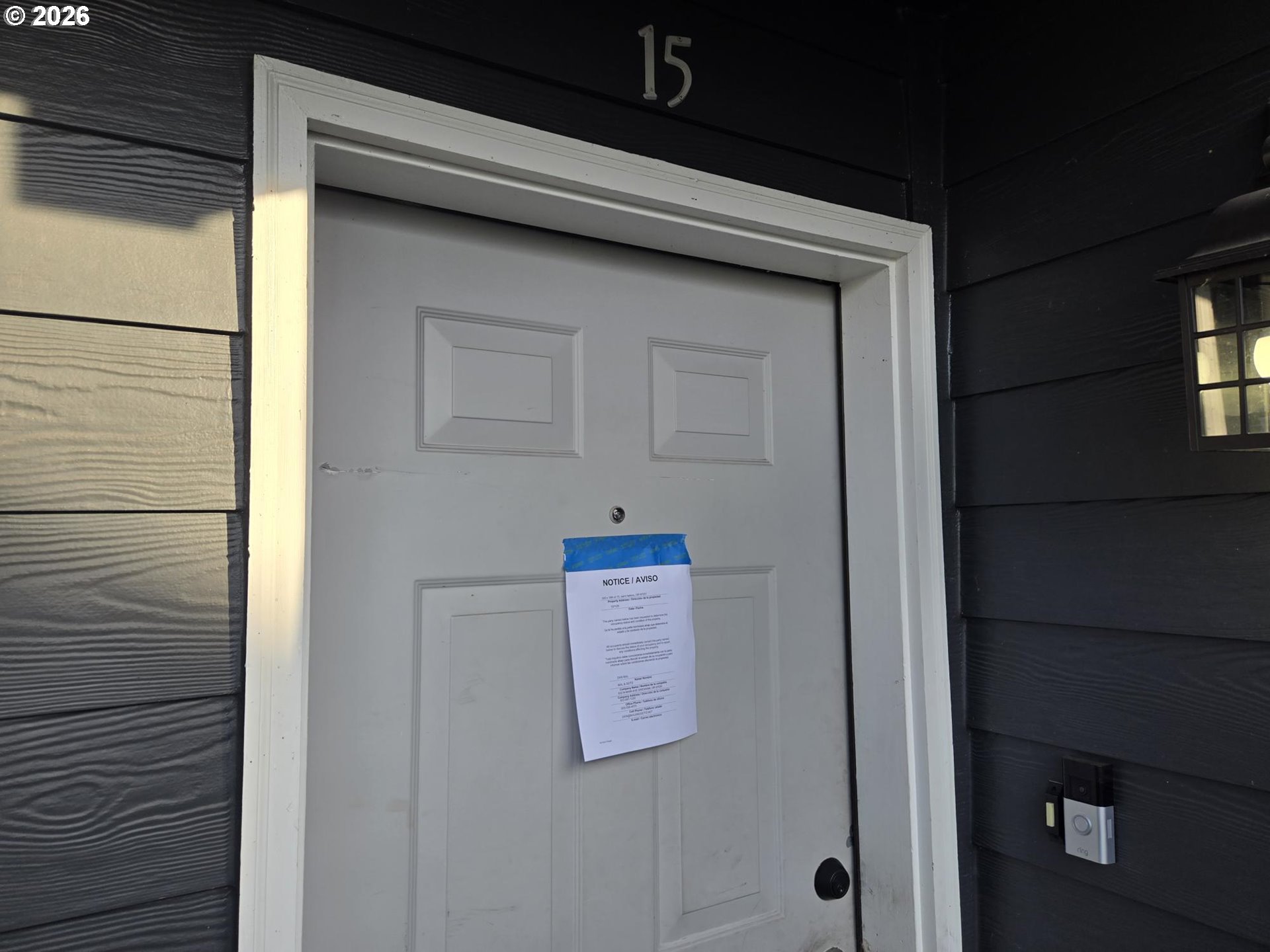 a view of door
