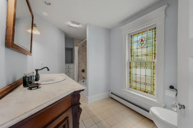 a bathroom with a sink and a bathtub