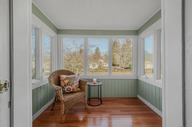 a room with furniture and windows