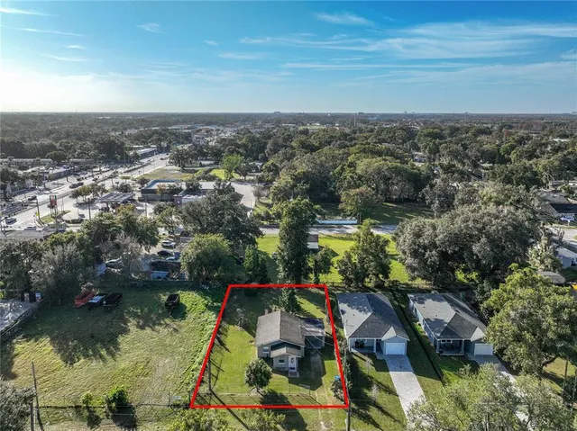 a garden view with a fountain