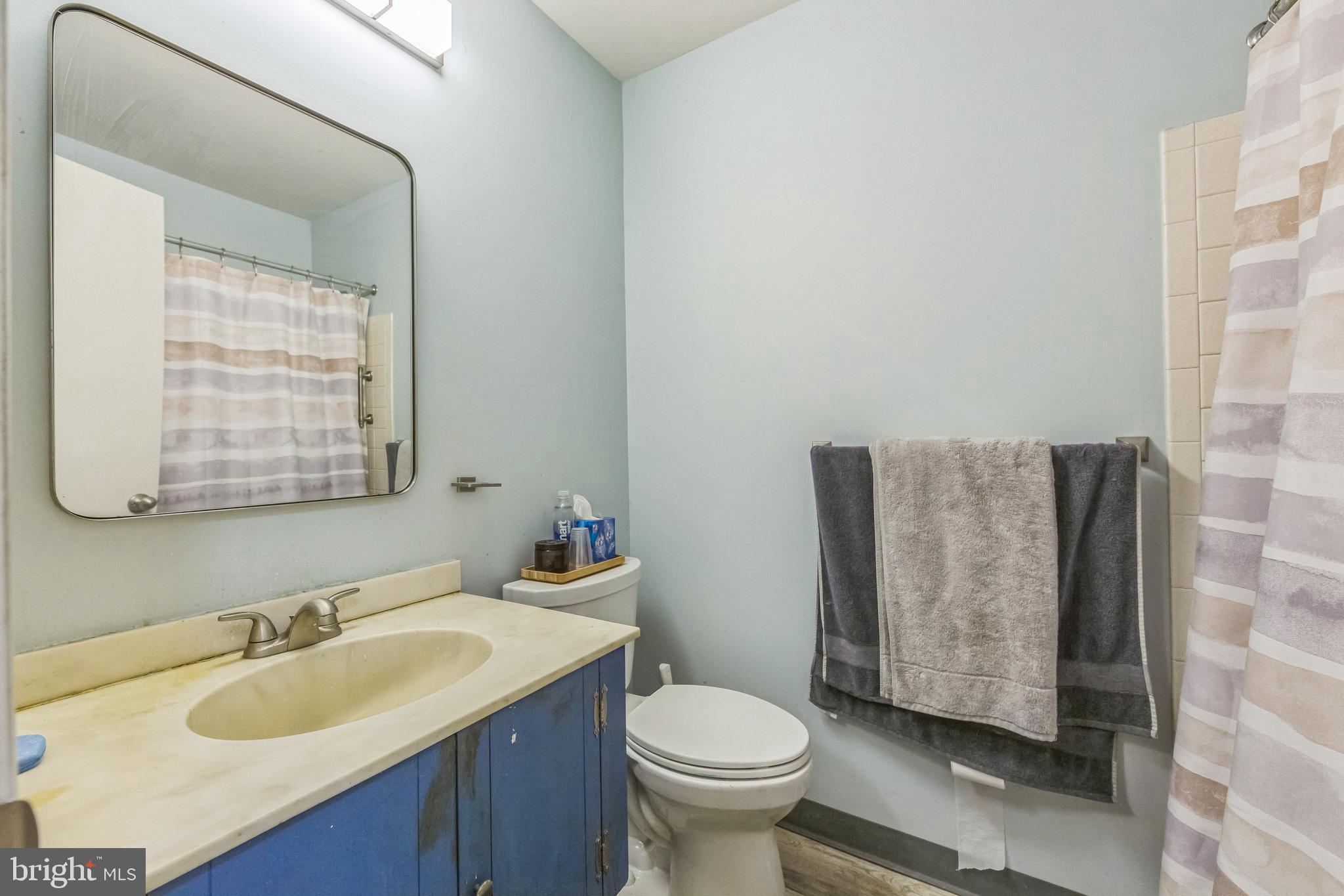 150 Red Stone Ridge Delran, NJ 08075 - Photo 27 of 28 a bathroom with a granite countertop sink toilet and mirror
