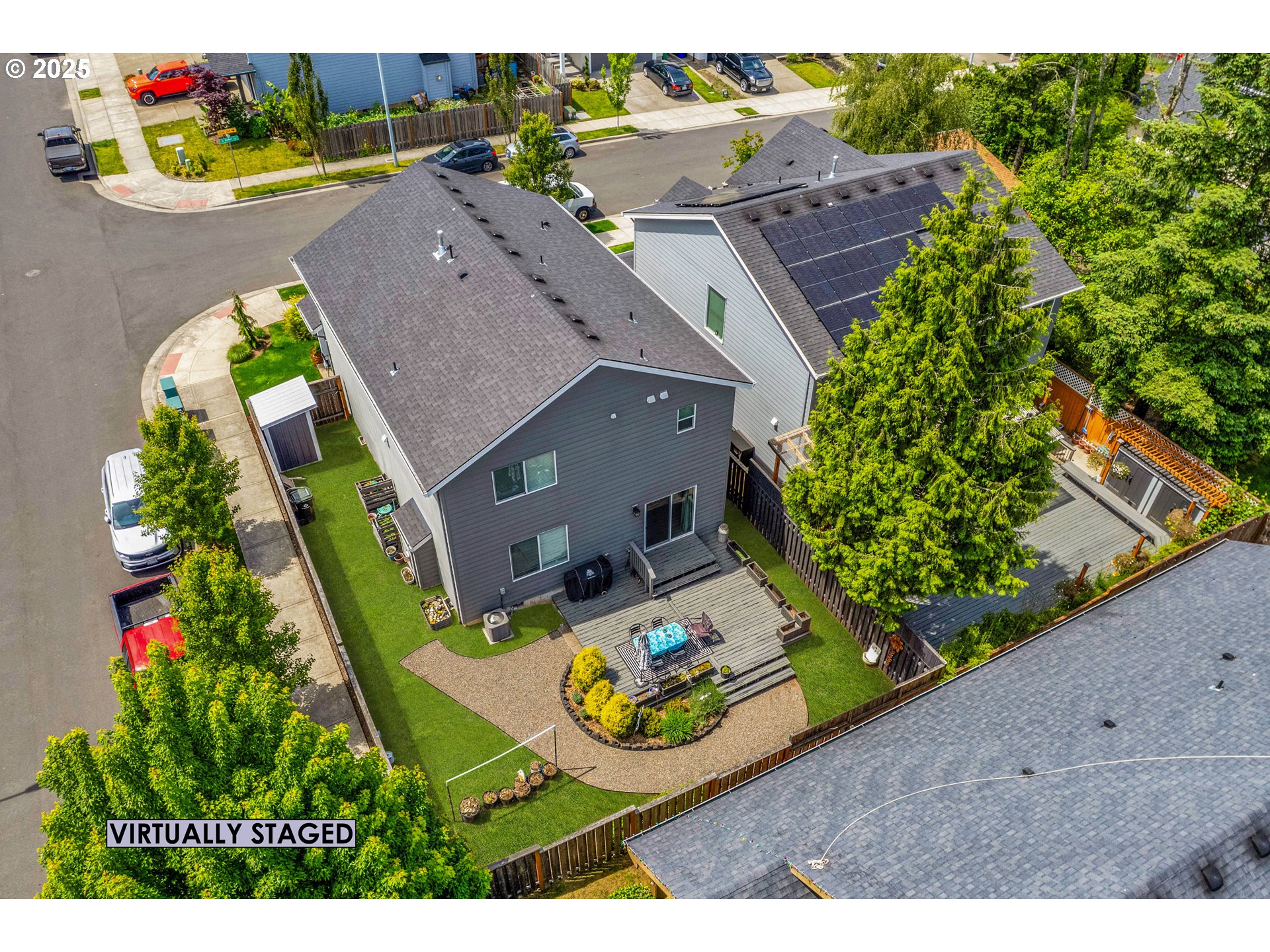 2796 Southeast Baker Avenue Gresham, OR 97080 - Photo 47 of 48 an aerial view of residential houses with outdoor space