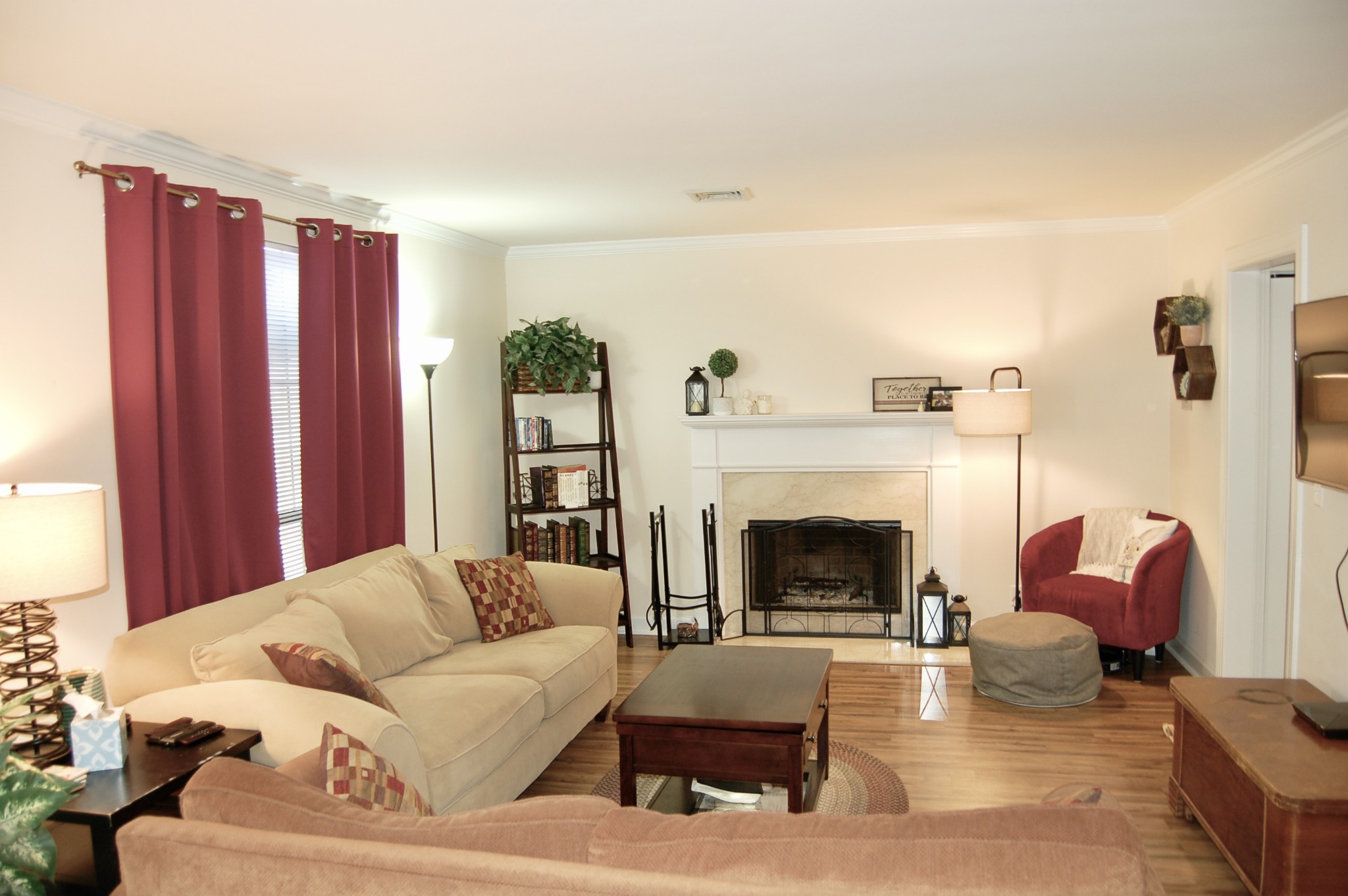 1030 General George Patton Road Nashville, TN 37221 - Photo 23 of 31 a living room with furniture and a fireplace
