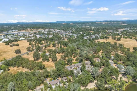 a view of city and mountain