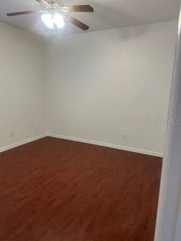 an empty room with a space
