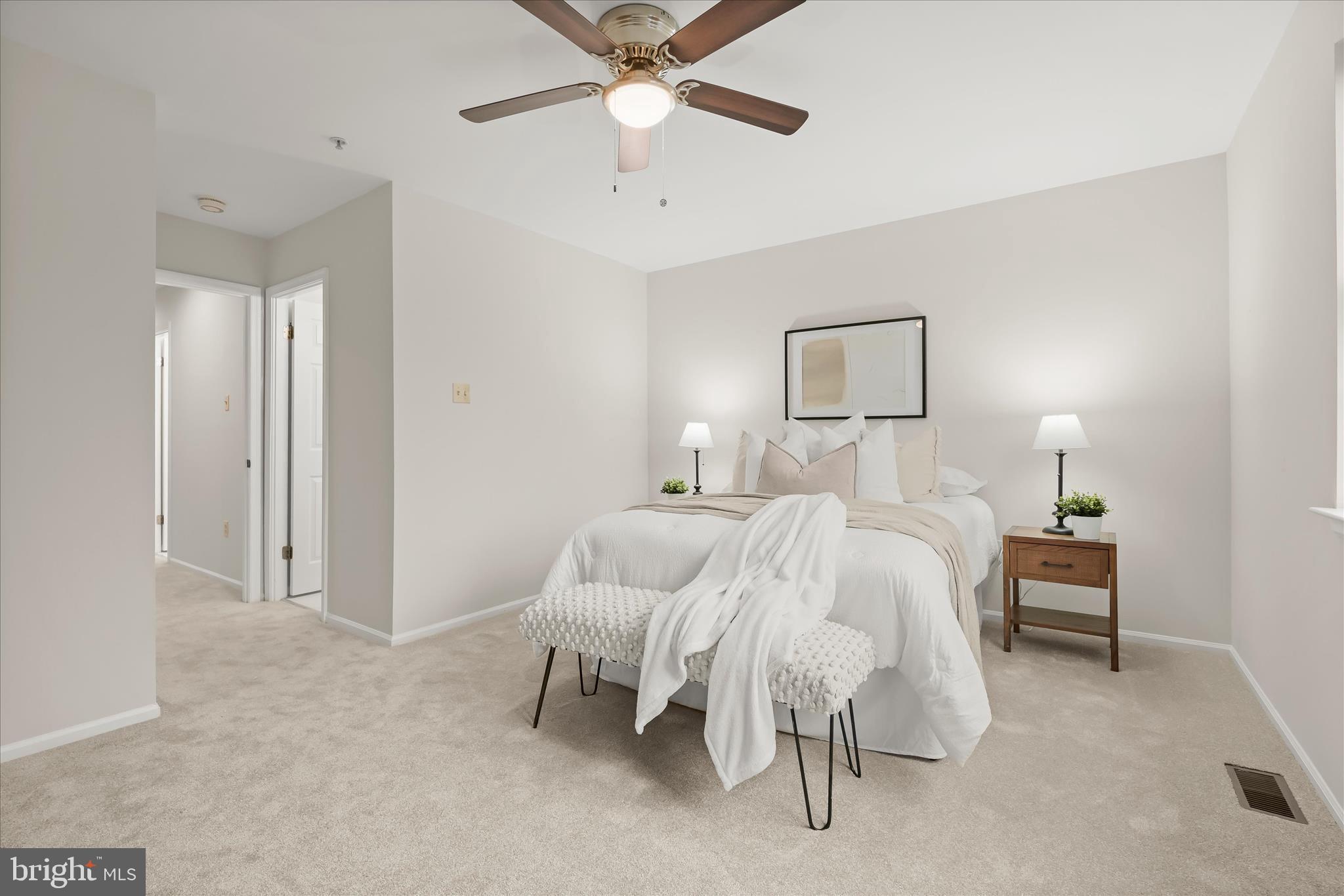 6372 Wind Rider Way Columbia, MD 21045 - Photo 22 of 42 Primary bedroom w/ vaulted ceiling