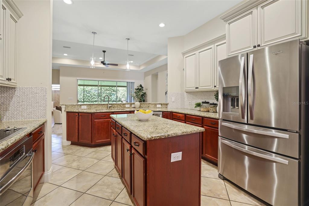 27211 Hawks Nest Circle Wesley Chapel, FL 33544 - Photo 15 of 58 a kitchen with stainless steel appliances granite countertop a sink stove and refrigerator