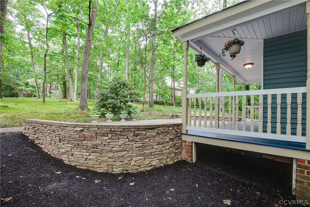 8403 Spring Meadow Road Richmond, VA 23235 - Photo 3 of 19 a view of a back yard from a balcony
