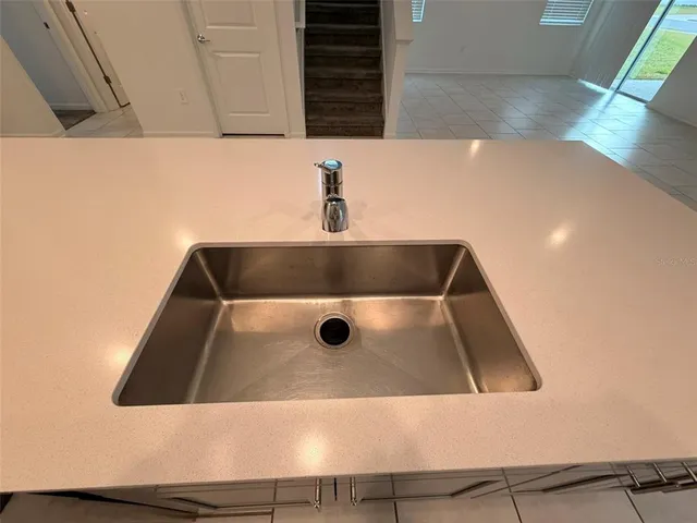 a bathroom with a tub