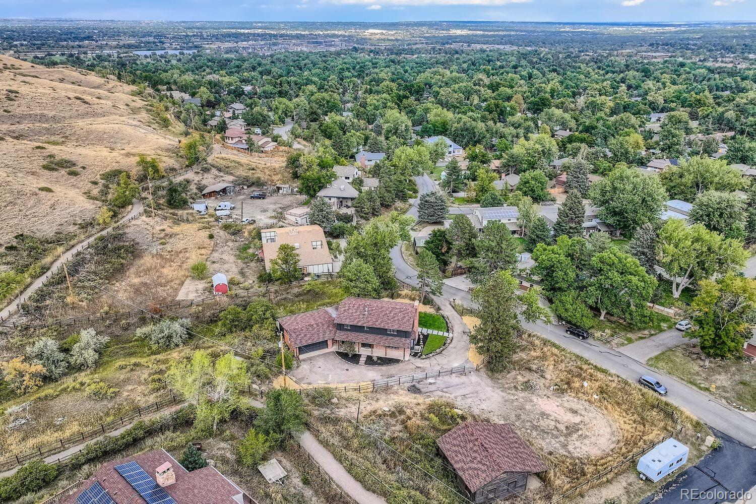 2127 Elderberry Road Golden, CO 80401 - Photo 37 of 43 an aerial view of a house with a yard