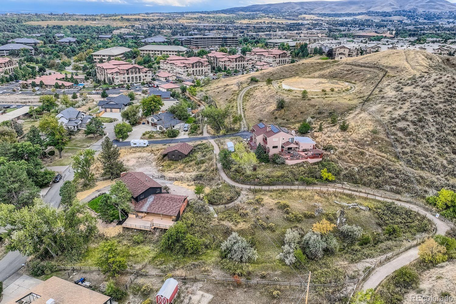 2127 Elderberry Road Golden, CO 80401 - Photo 42 of 43 an aerial view of residential house with outdoor space