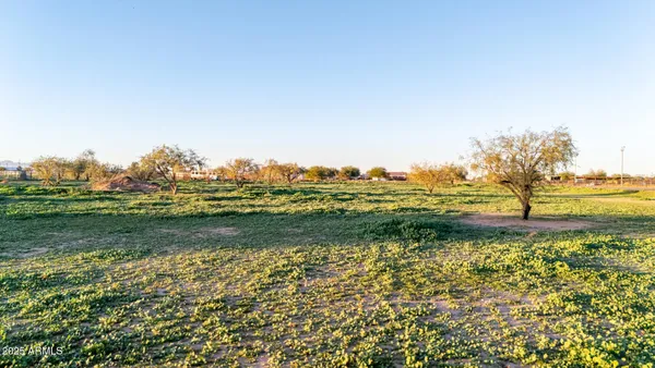 a view of an outdoor space and mountain view