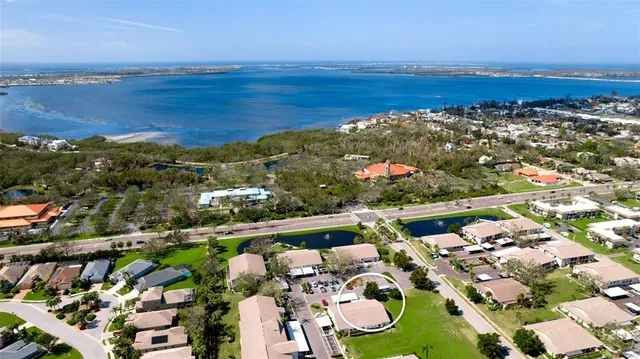 a view of lake and city