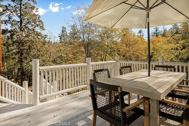 a view of an outdoor space with furniture