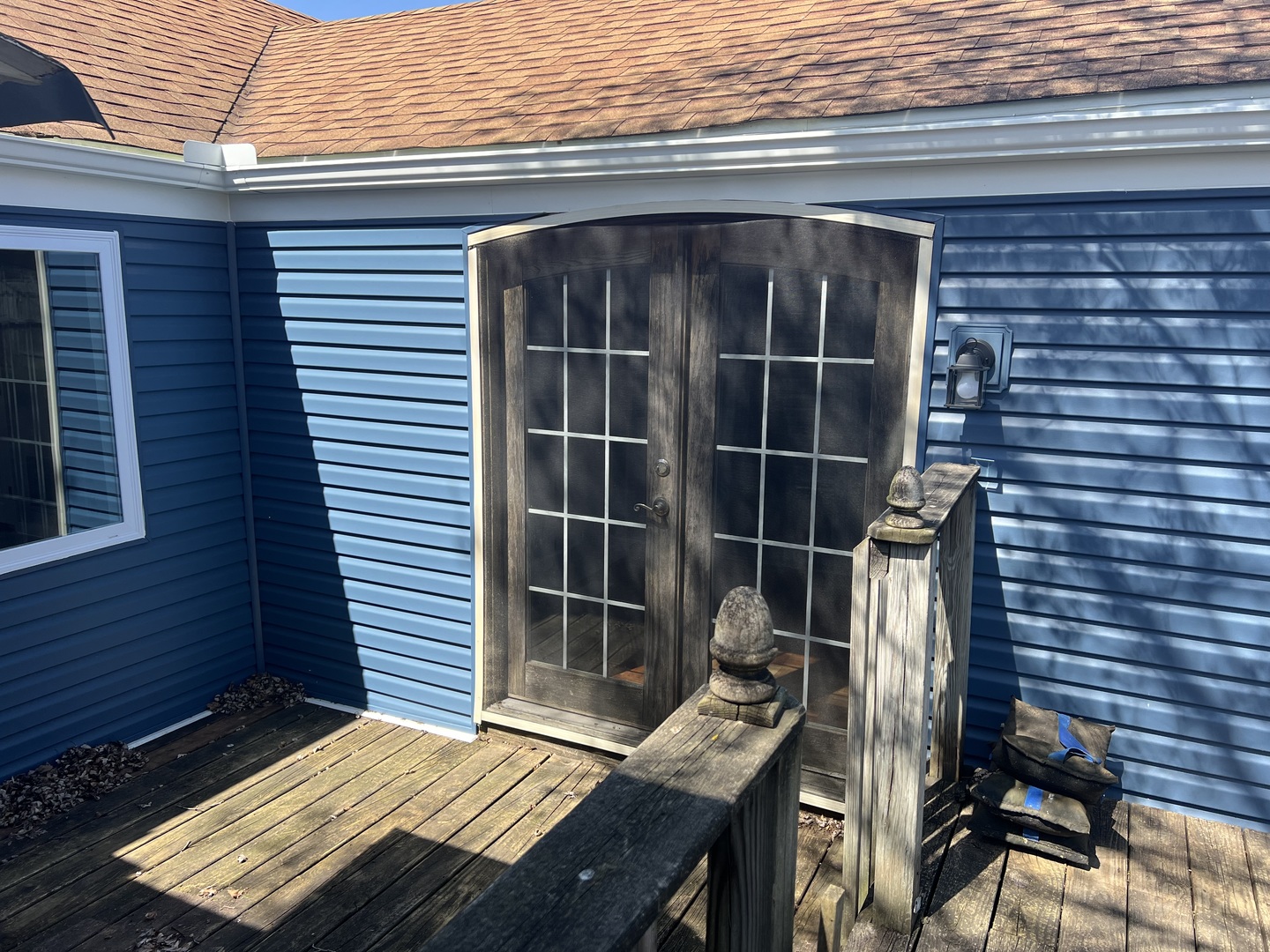 207 Second Street Elgin, IL 60123 - Photo 19 of 23 a view of backyard with barbeque grill and wooden seating