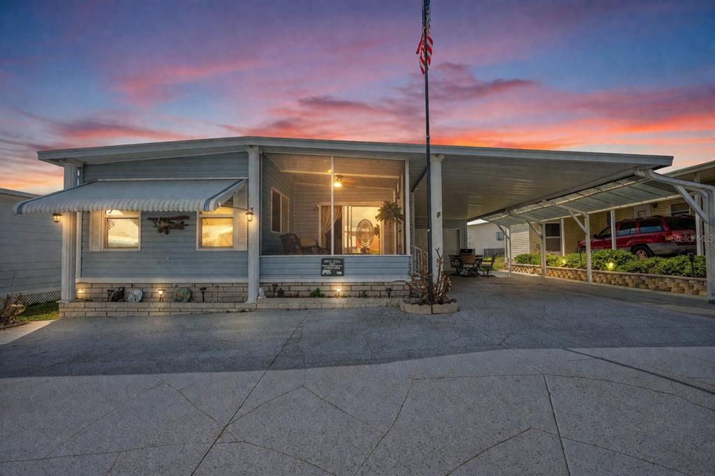 a view of a house with a street