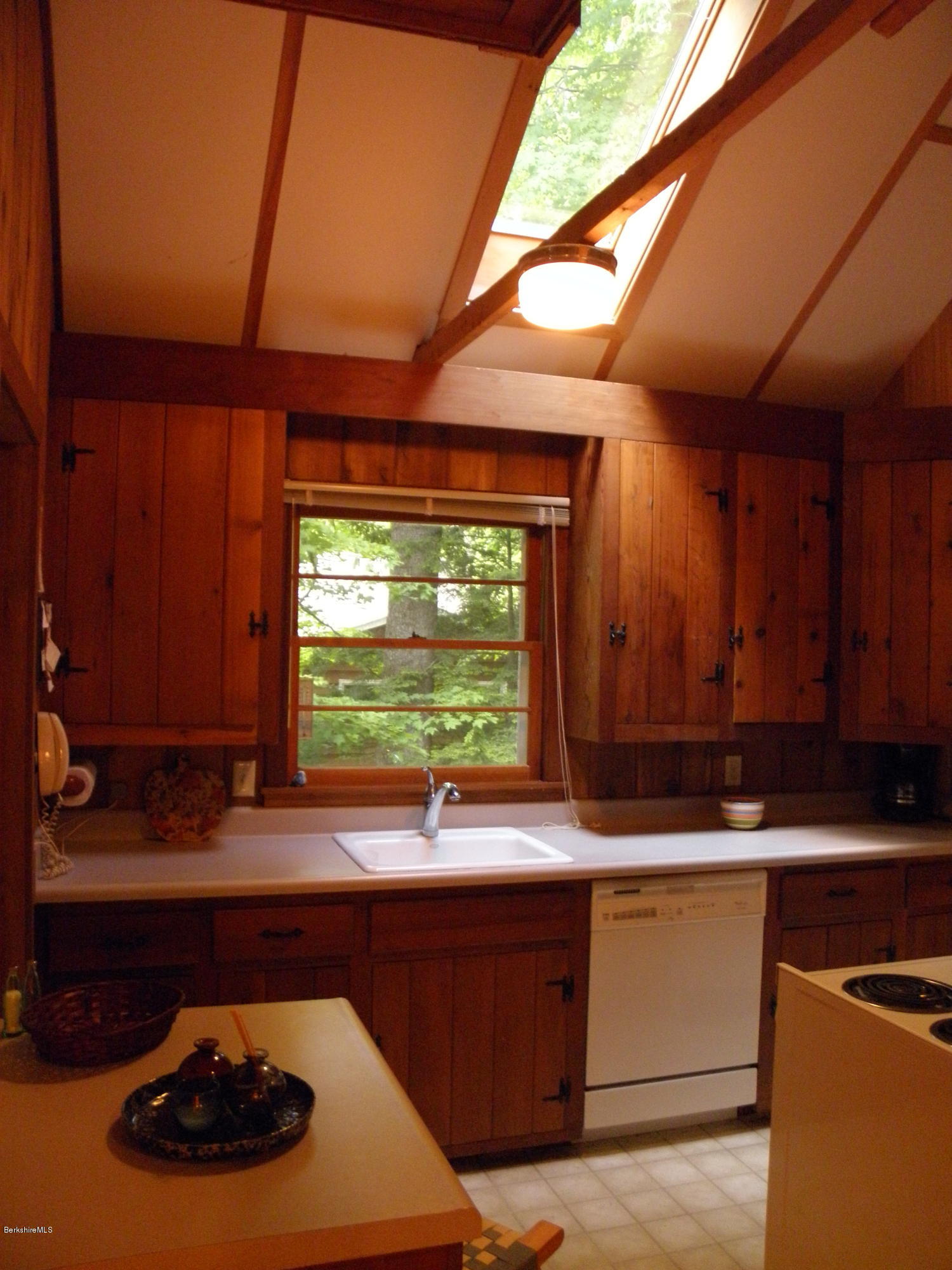 14 Housatonnuck Road Stockbridge, MA 01262 - Photo 12 of 24 kitchen with skylight