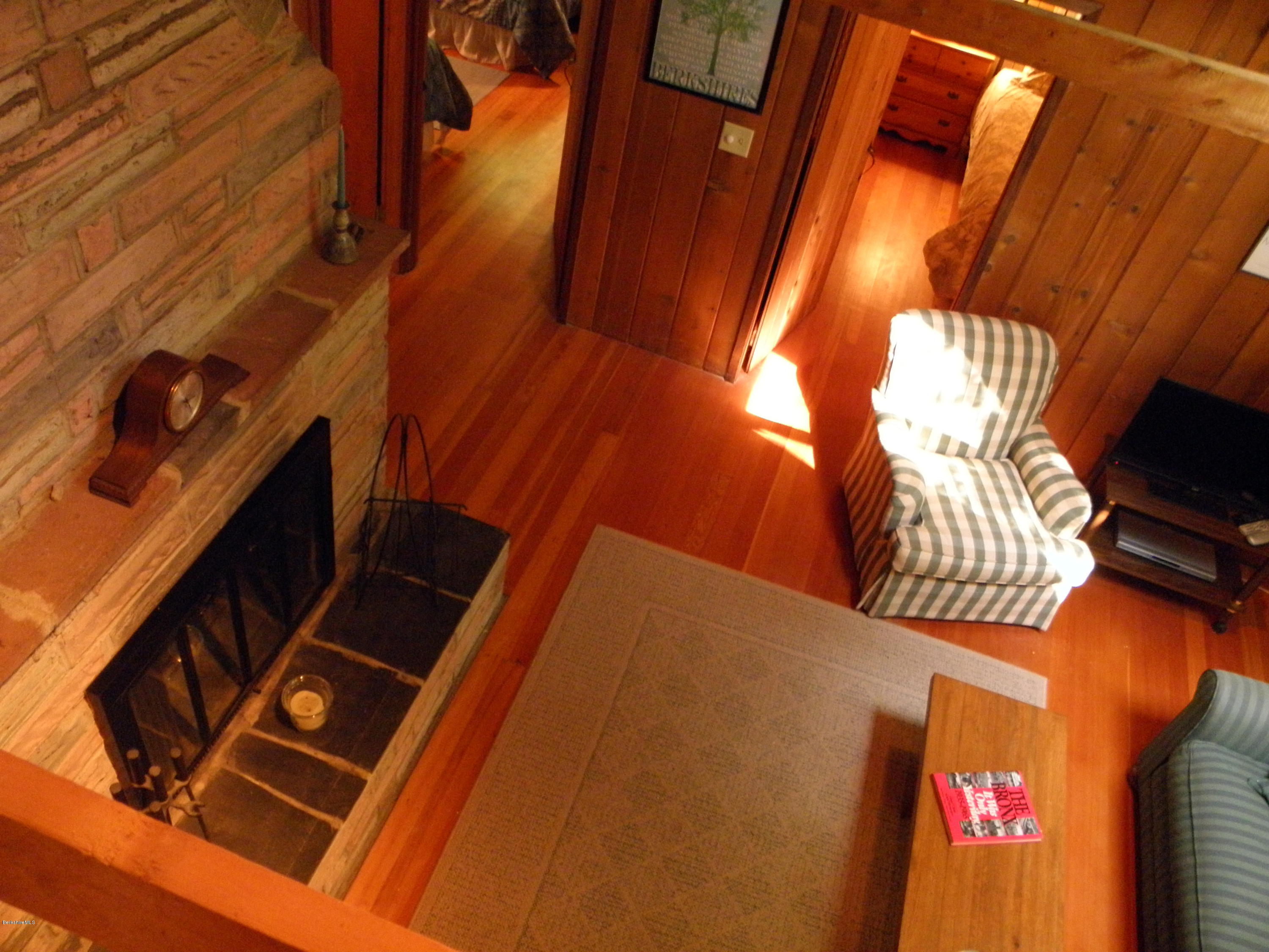 14 Housatonnuck Road Stockbridge, MA 01262 - Photo 8 of 24 living room view from loft