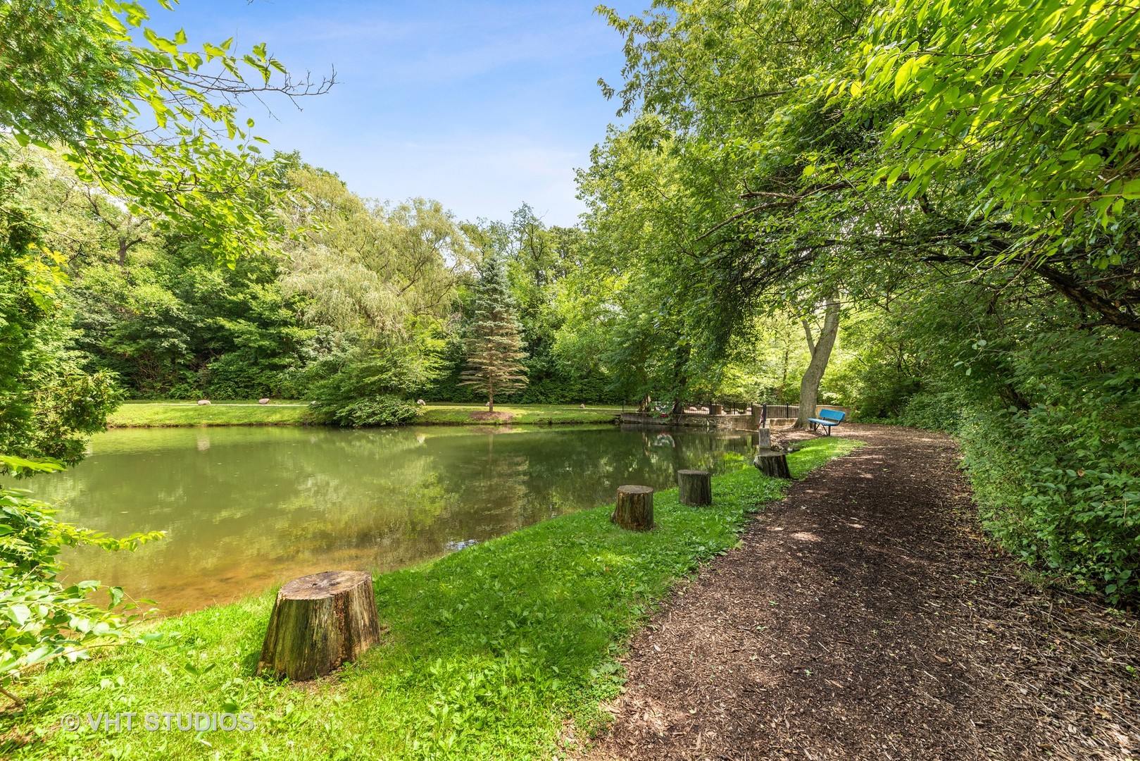 226 Valley Road Trout Valley, IL 60013 - Photo 2 of 32 a view of a lake with a yard