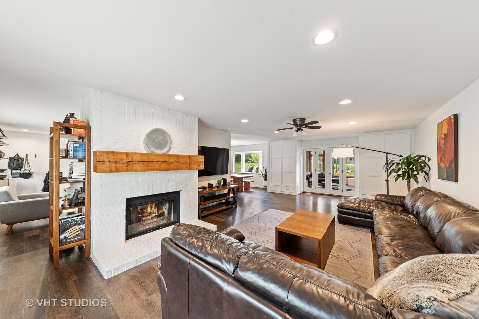 226 Valley Road Trout Valley, IL 60013 - Photo 19 of 32 a living room with furniture and a fireplace