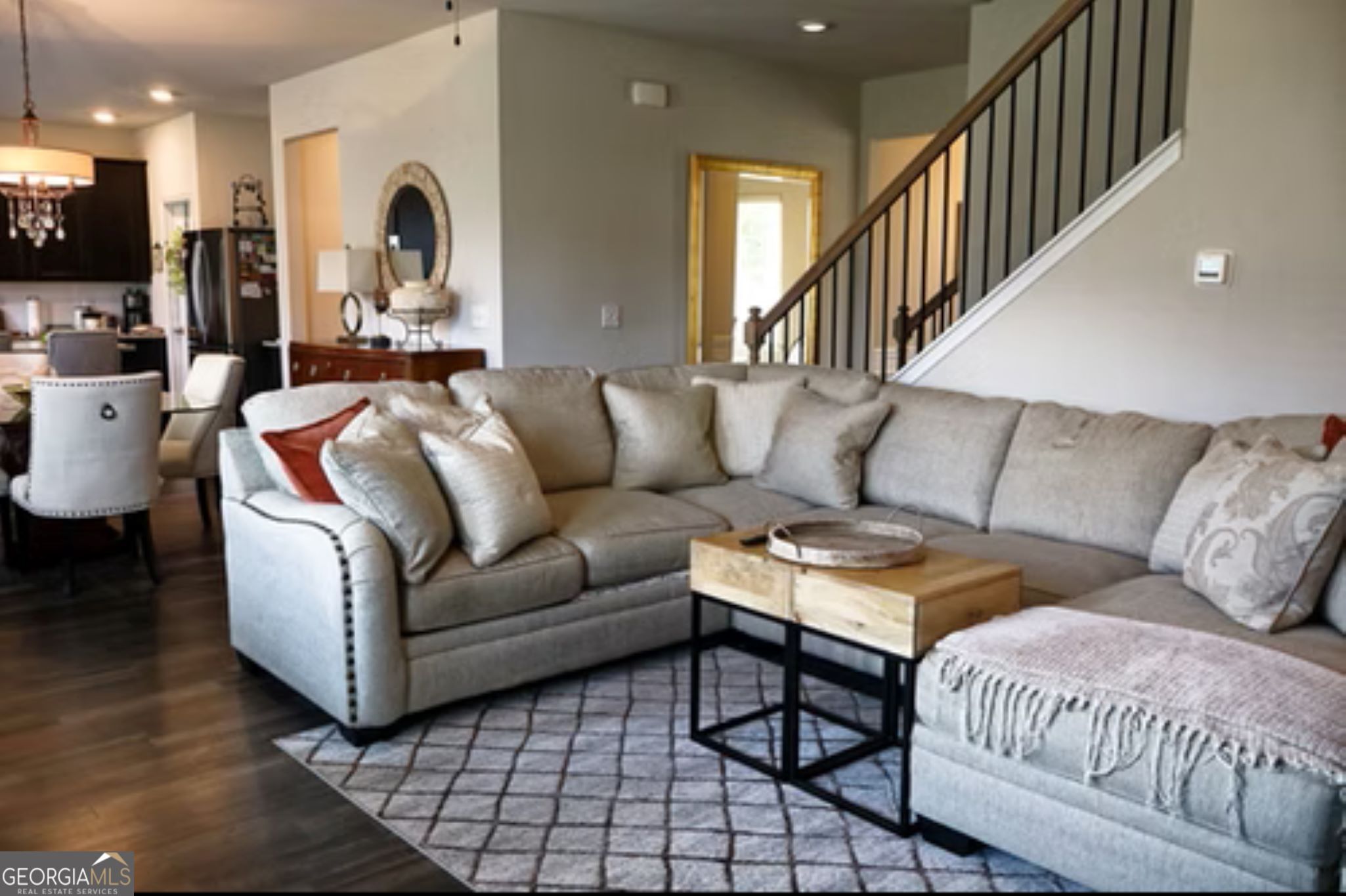 338 Lead Way Jonesboro, GA 30238 - Photo 8 of 17 a living room with furniture and a large window