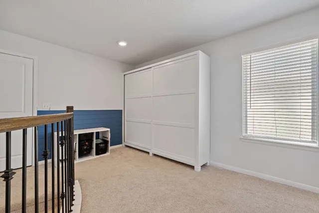 a view of a livingroom with an empty space