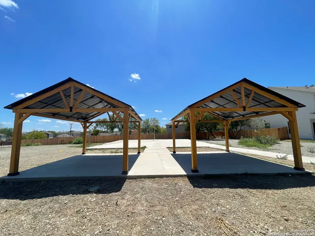 a view of a roof deck
