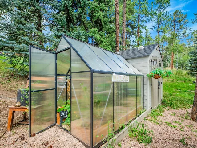 a house view with a garden space