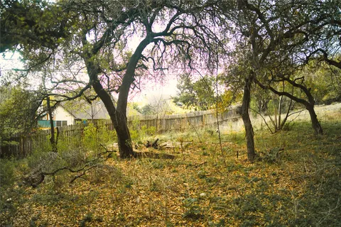 a view of yard with trees