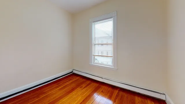 an empty room with window
