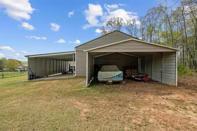 a view of a livingroom with wooden floor