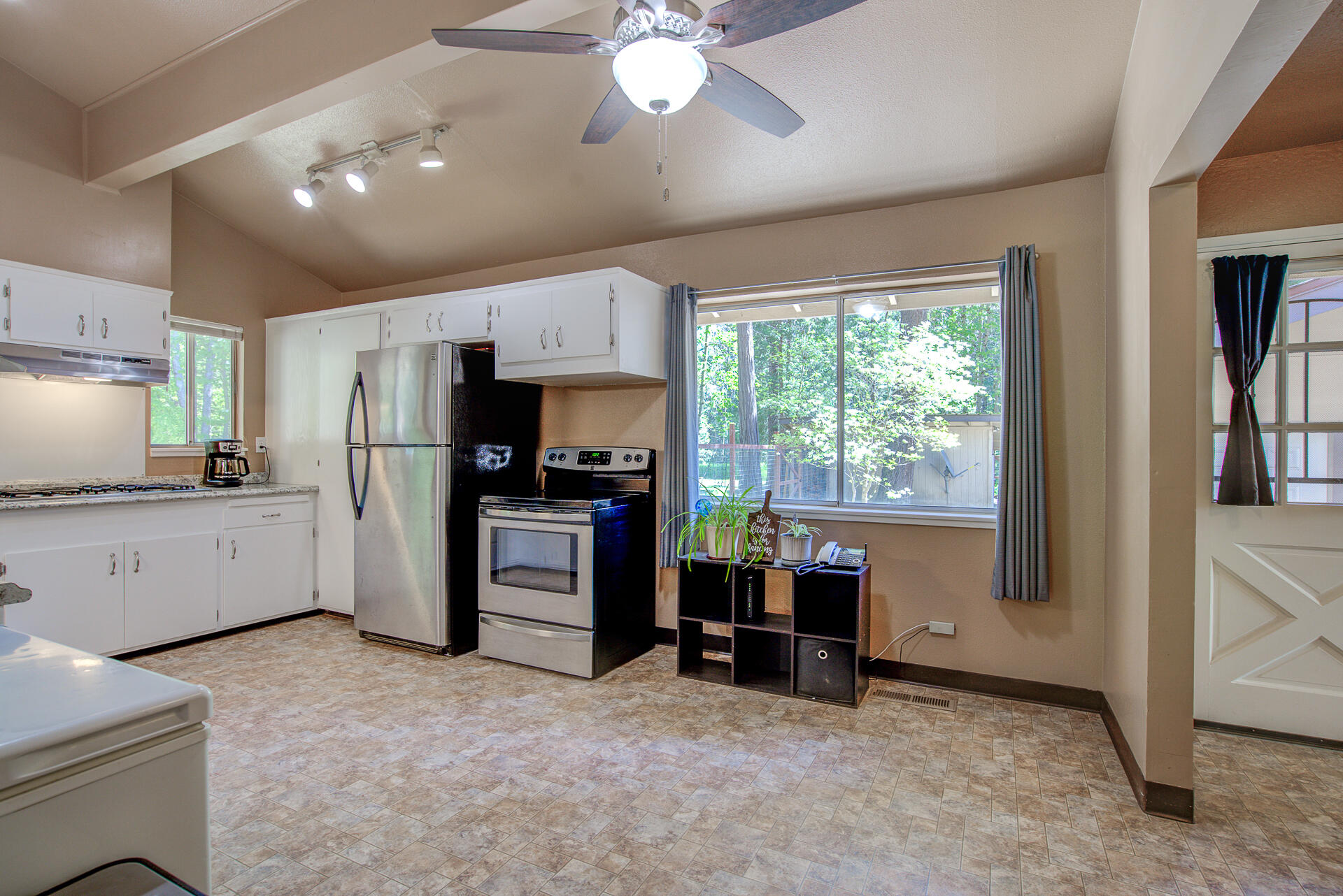 12 Billys Peak Road Trinity Center, CA 96091 - Photo 8 of 52 a kitchen with furniture and a window