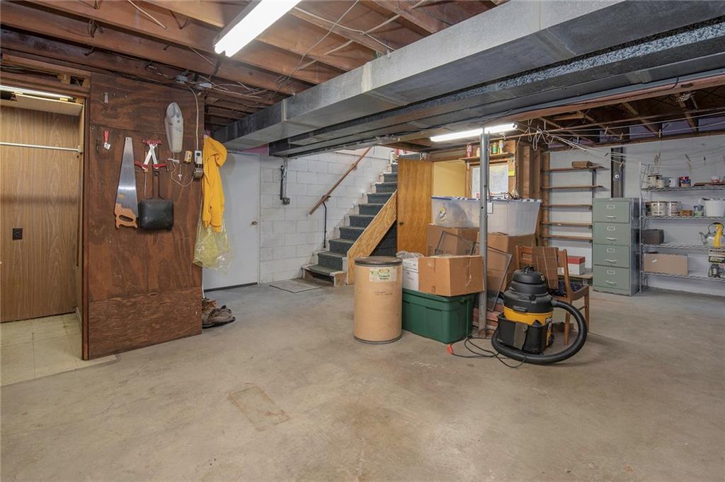 137 South McCoy Pl Road Sewickley, PA 15143 - Photo 19 of 25 Spacious Basement that Could Be Finished Into a Game Room or Home Gym. Don't Miss the Cedar Lined Closet for Added Storage!