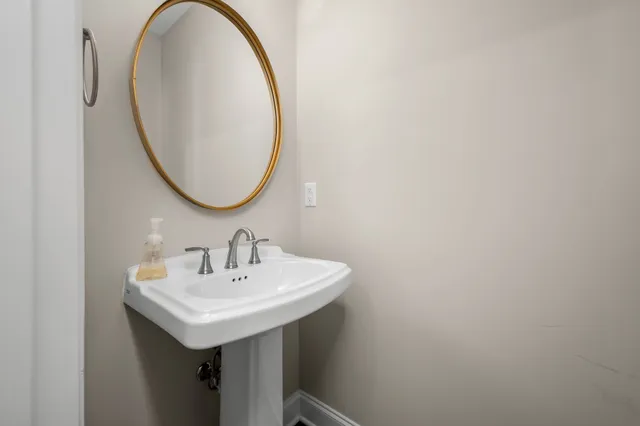 a storage room with a empty racks