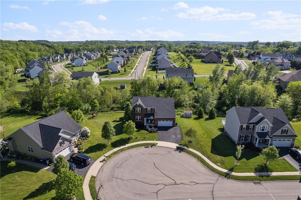 110 Brook Side Drive Clinton, PA 15026 - Photo 48 of 49 an aerial view of a house with garden space and outdoor space